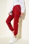 Paça Lastikli Zincirli Kargo Pantolon Bordo 48435602