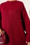 Yumoş Geniş Kollu Kazak Bordo 59146607