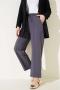 Bel Lastikli Çımalı Bol Paça Pantolon Füme 04857456