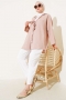 Önü Bağlamalı Krinkıl Kimono Bej 68877187