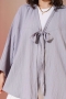 Önü Bağlamalı Krinkıl Kimono Gri 68877187