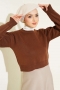 Basic Triko Kazak Kahve 82244453