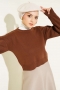 Basic Triko Kazak Kahve 82244453