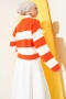 İncili Triko Crop Kazak Oranj Kemik 62154495