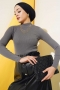 Yarım Balıkçı Fitilli Body Füme 48398444