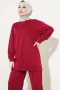 Önü Çımalı Basic İkili Takım Bordo 80931245