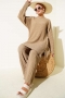 Bisiklet Yaka Gofre İkili Takım Camel 79751814