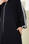 Kapüşonlu Uzun Tunik İkili Takım Siyah 86437696