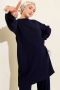 Fitilli Basic Triko İkili Takım Lacivert 45198841