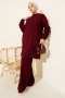 Fitilli Basic Triko İkili Takım Bordo 45198841