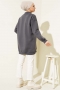 Ayıcıklı Üç İplik Sweatshirt Füme 55631179