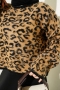 Leopar Desen Triko Kazak Camel 01246061