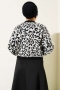 Leopar Desen Triko Kazak Beyaz 01246061