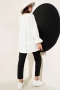 Tünelli Büzgülü Kimono Beyaz 57276631