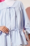 Tünelli Büzgülü Kimono Mavi 57276631